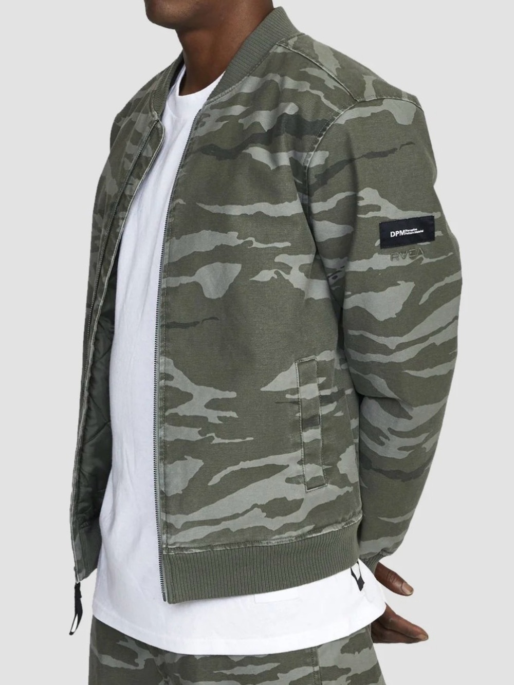 RVCA Olive Camo Bomber Jacket